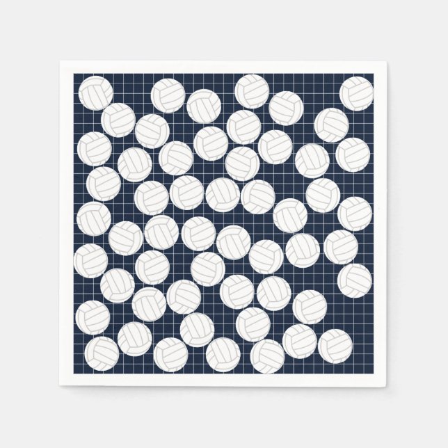 Niedlich Volleyball Paper Napkins Serviette (Vorderseite)