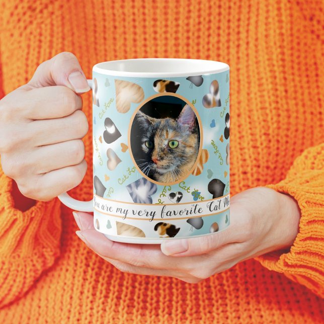 Niedlich Von Katze Personalisiertes Foto Pelz Lieb Kaffeetasse (Von Creator hochgeladen)
