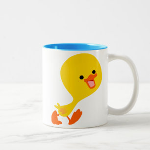 Niedlich Walking Cartoon Duckling Tasse