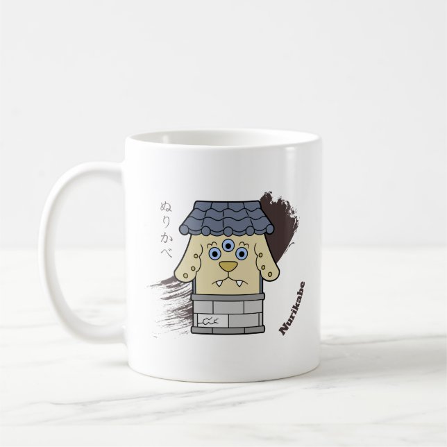 Niedlich Wall Monster Nurikabe - Spaß Yokai Tasse (Links)