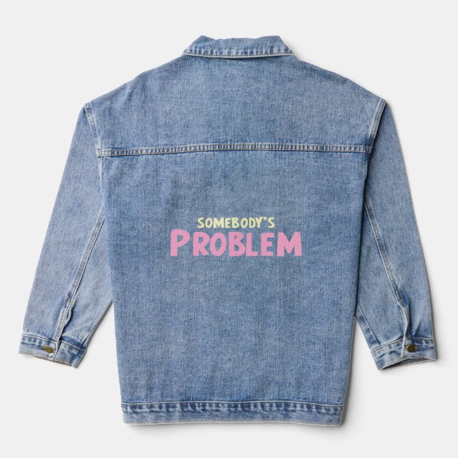 Niedlich Wallen Merch Somones Problem Outfit 2022 Jeansjacke (Rückseite)