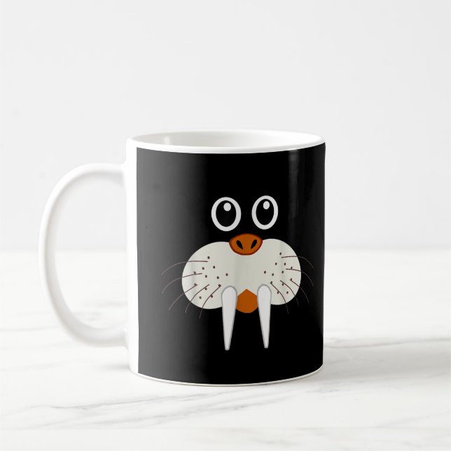 Niedlich Walrus Animal Costume Funny Halloween Kaffeetasse (Links)