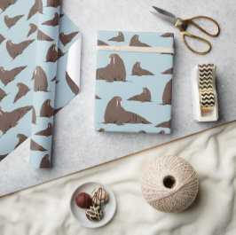 Niedlich Walrus Pattern Geschenkpapier