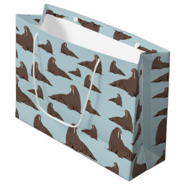 Niedlich Walrus Pattern Große Geschenktüte