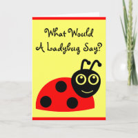 Niedlich, was ein Marienkäfer wurden, sagen Sie