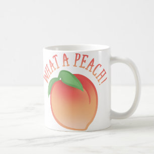 Niedlich, was ein Pfirsich Tasse