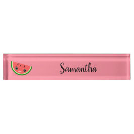 Niedlich Watermelon Namensplakette