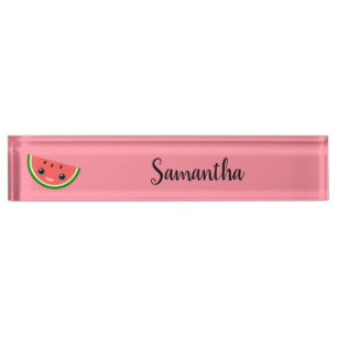 Niedlich Watermelon Namensplakette