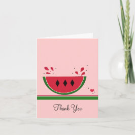 Niedlich Watermelon Vielen Dank Dankeskarte
