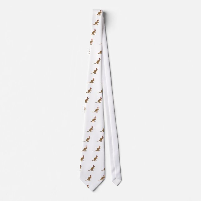 Niedlich Weihnachten Kangaroos Krawatte (Vorderseite)