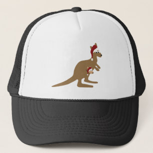 Niedlich Weihnachten Kangaroos Truckerkappe