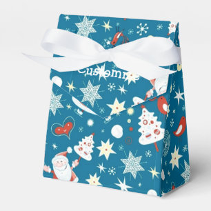Niedlich Weihnachten Weihnachtsmuster Zelt Gefalle Geschenkschachtel