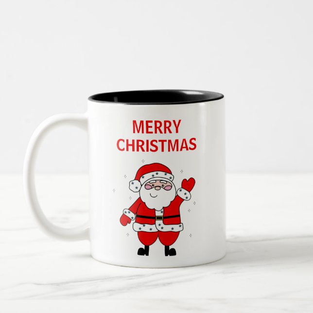 Niedlich Weihnachten Zweifarbige Tasse (Links)