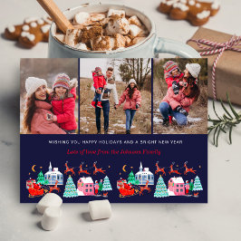 Niedlich Weihnachtsfeiertag 3 Fotos Feiertagskarte