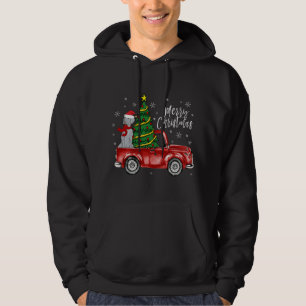 Niedlich Weimaraner Hund LKW Frohe Weihnachtshunde Hoodie