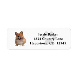 Niedlich Welsh Corgi Rücksendeadresse