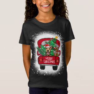 Niedlich Welsh Terrier Red Truck Merry Christmas B T-Shirt