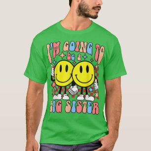 Niedlich werde ich eine große Schwester glückliche T-Shirt
