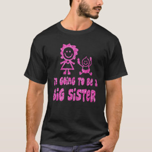 Niedlich werde ich eine große Schwester-Jungs-Girl T-Shirt