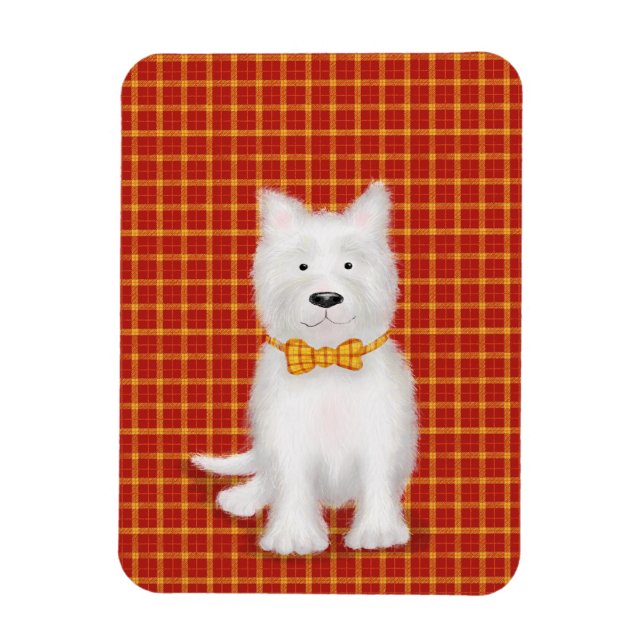 Niedlich West Highland Terrier Kühlschrankmagnet Magnet (Vertikal)