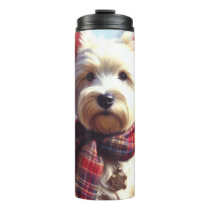 Niedlich West Highland White Terrier Malerei Thermosbecher