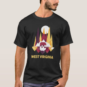Niedlich West Virginia Allegheny Bear WV Ret T-Shirt