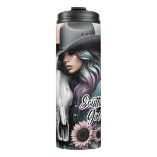 Niedlich Western Cowgirl Thermosbecher