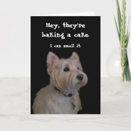 Niedlich Westie Birthday Card Karte