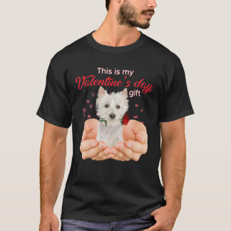 Niedlich Westie Das ist mein Valentinstag Pajama T-Shirt