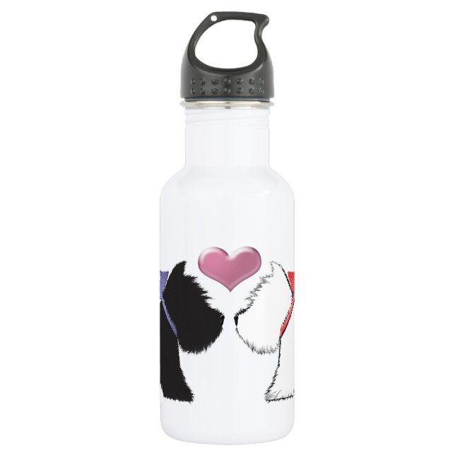 Niedlich Westie Dogs Art Trinkflasche (Vorderseite)