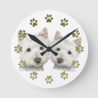 Niedlich Westie Hunde Uhr