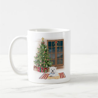 Niedlich Westie Weihnachtsfeier Tasse