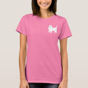 Niedlich Westie - West Highland White Terrier T-Shirt
