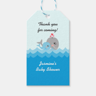 Niedlich Whale Boy Baby Dusche Geschenkanhänger