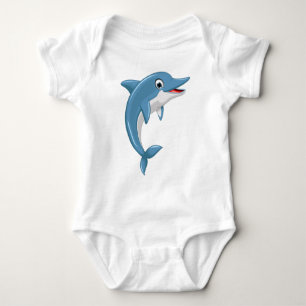 Niedlich Whale Cartoon Artwork Baby Strampler
