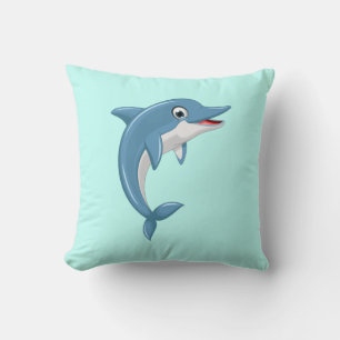 Niedlich Whale Cartoon Artwork Kissen
