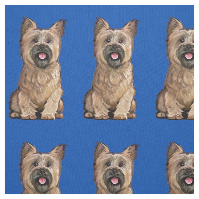 Niedlich Wheaten Cairn Terrier Fabric Stoff (Muster)
