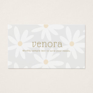 Niedlich Whimsical Gray Daisy Floral