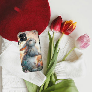 Niedlich Whimsisches Wasserfarben Bunny Floral Case-Mate iPhone Hülle