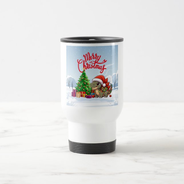 Niedlich-Whimsisches Weihnachtsfest Reisebecher (Mittel)