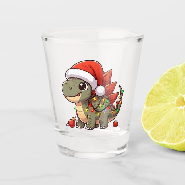 Niedlich-Whimsisches Weihnachtsfest Schnapsglas (Vorderseite)