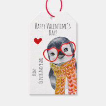 Niedlich Whimsy Baby Penguin Kids Friend Valentine