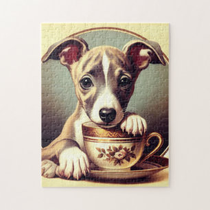 Niedlich Whippet Puppy Puzzle