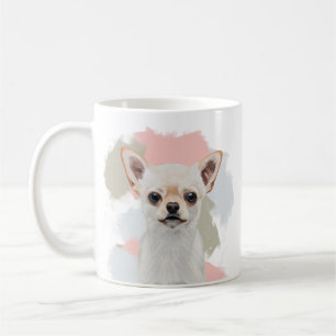Niedlich White Chihuahua Dog Kaffeetasse