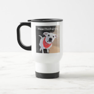 Niedlich White Labrador Mix Welppy Dog Erntedank T Reisebecher