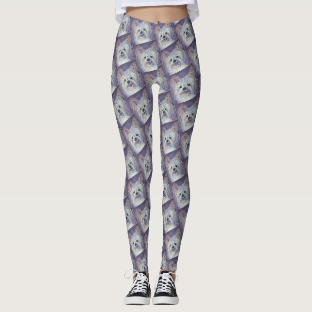 NIEDLICH WHITE YORKIE MIX LEGGINGS (Vorderseite)
