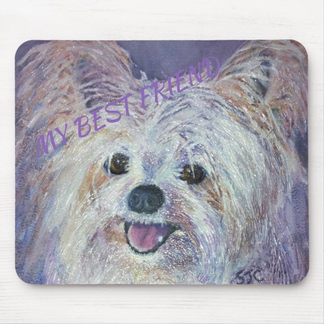 NIEDLICH WHITE YORKIE MIX MOUSEPAD (Vorne)