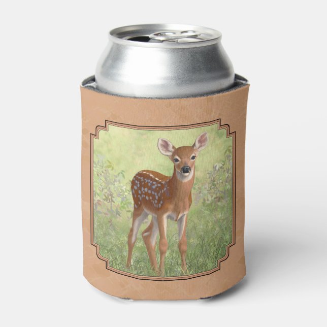 Niedlich Whitetail Fawn Dosenkühler (Kanne Vorderseite)