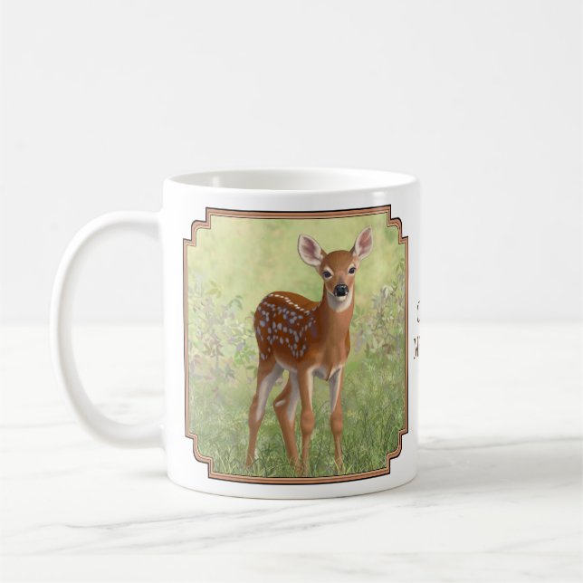Niedlich Whitetail Fawn Tasse (Links)