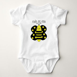 Niedlich, wie Bienen-Polka-Punkt-Baby kann Baby Strampler